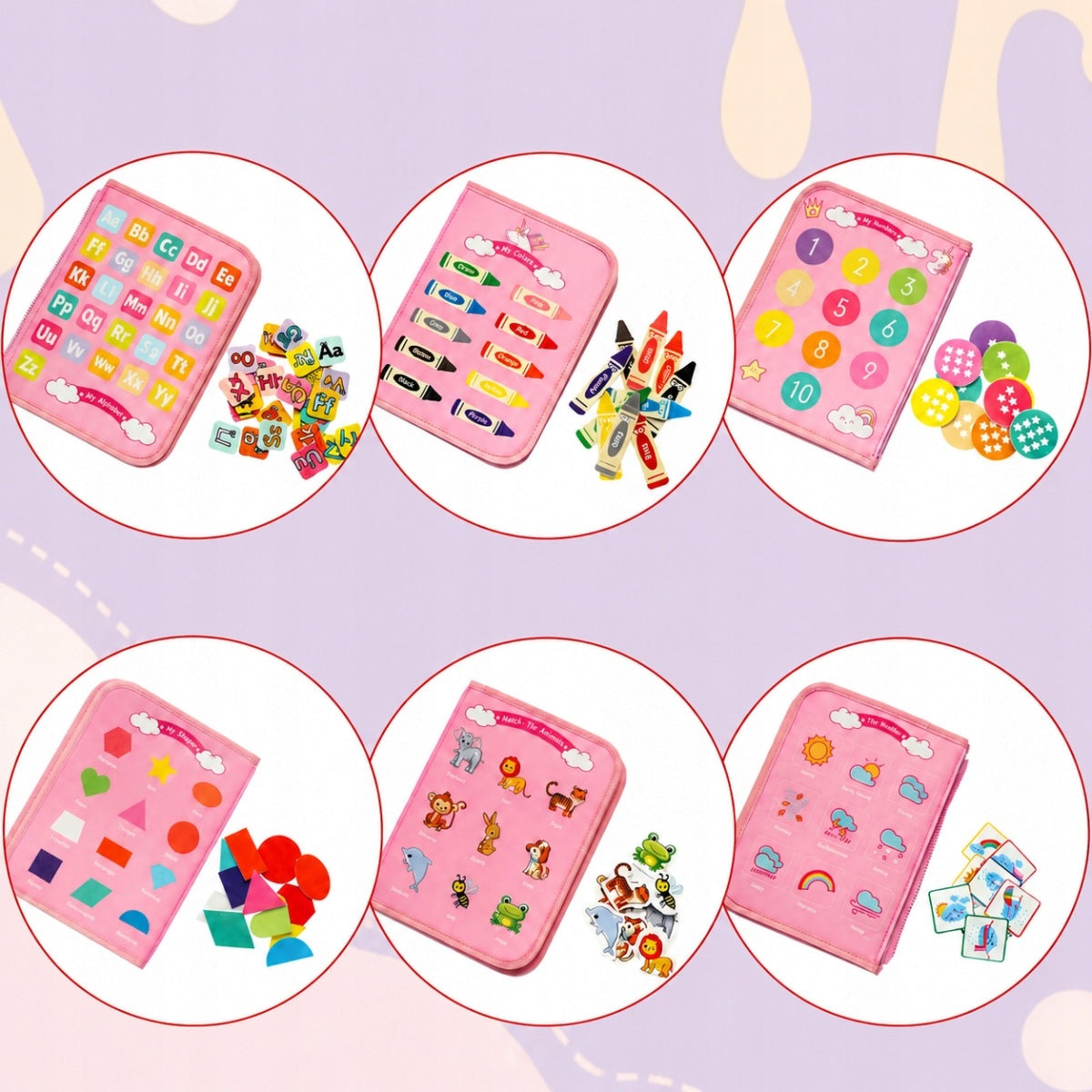 SENSORY BOOK MONTESSORI MANIPULATION BOARD CARTON OF ROSES Product weight with unit packaging 0.387 kg