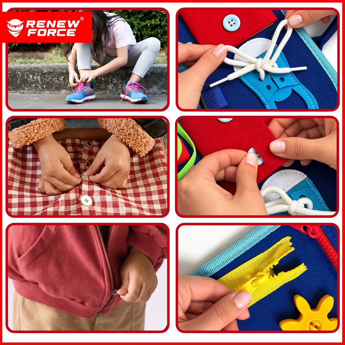 SENSORY BOOK MONTESSORI MANIPULATION BOARD CLOCK DAYS OF THE WEEK Information regarding product safety and compliance For use under direct adult supervision Not suitable for children under 36 months of age