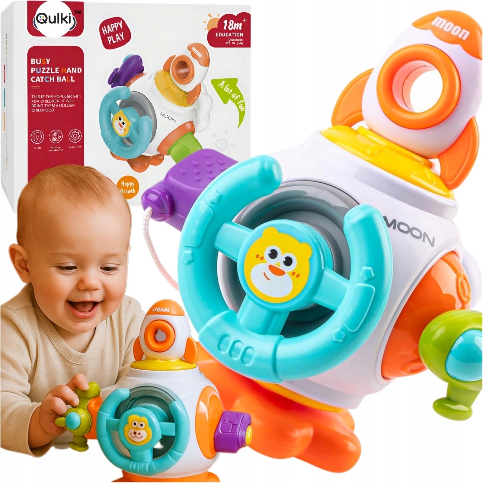 SENSORY CUBE MONTESSORI EDUCATIONAL MOVABLE CREATIVE INTERACTIVE