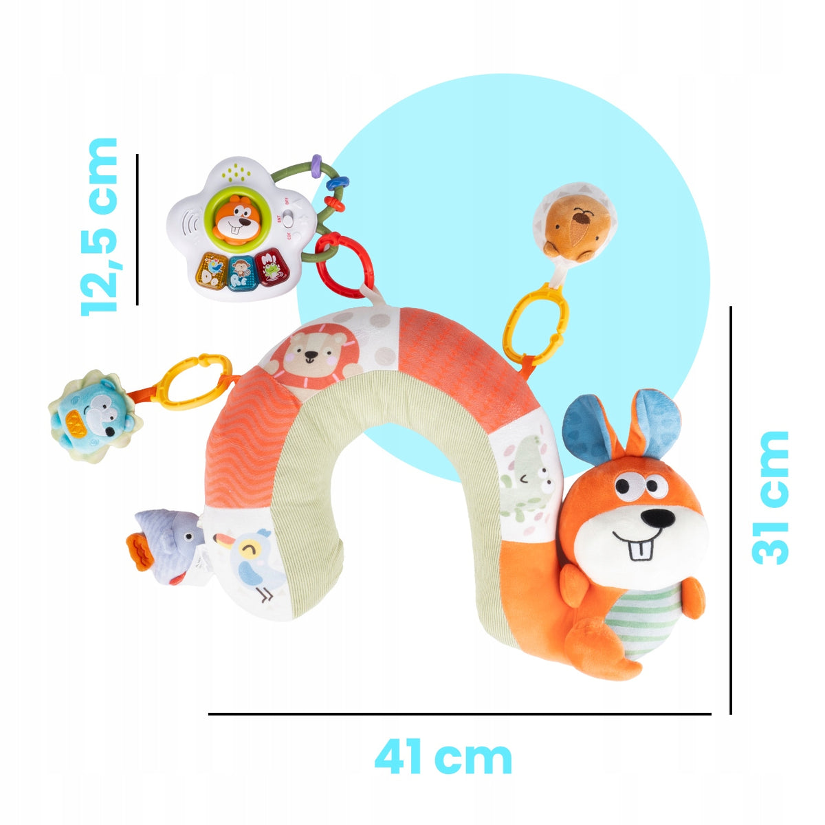 SENSORY CUSHION FOR LEARNING TO SIT FOR BABY SQUIRREL SOUND 3M+ Packaging status original