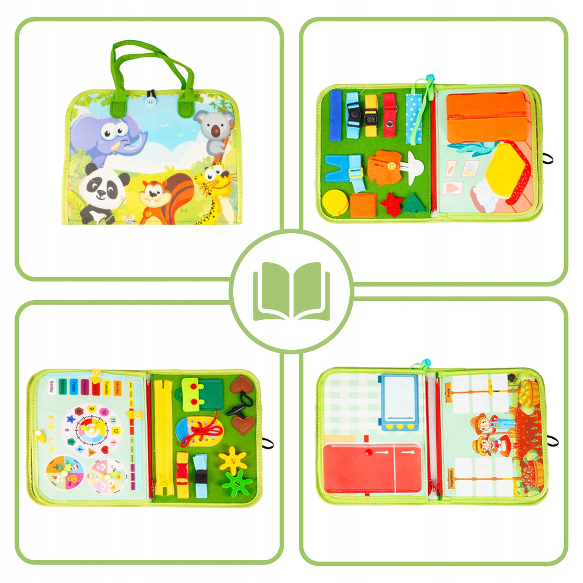 SENSORY FELT BOOK MONTESSORI QUIET BOOK QUIET 3D BOOK Manufacturer code 113915