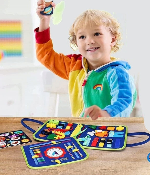SENSORY MANIPULATION BOARD MONTESSORI EDUCATIONAL BOOK 8 PAGES Manufacturer code 59057211809615858