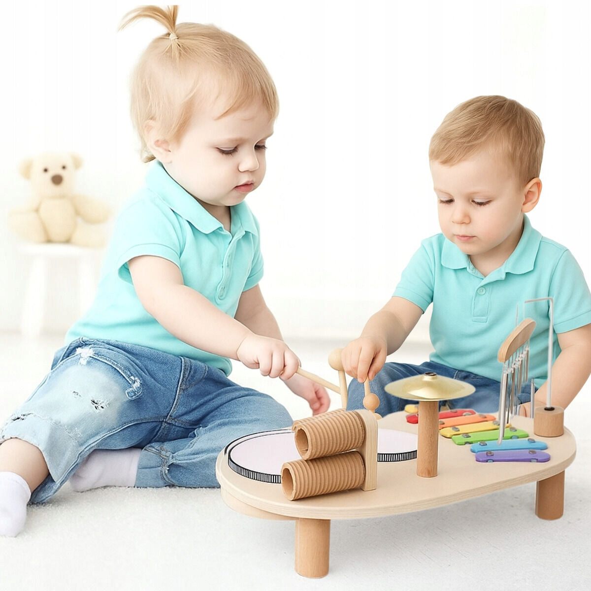 SENSORY MANIPULATION BOARD MUSICAL PERCUSSION CYMBALS EDUCATIONAL XXL Packaging status original