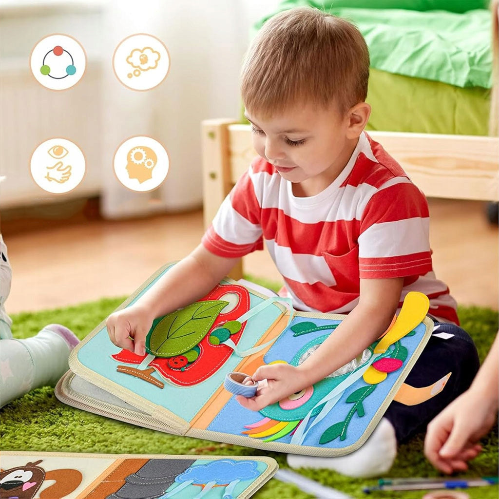 SENSORY MANIPULATION BOOK MONTESSORI BOARD TOY FOR CHILDREN Brand no brand