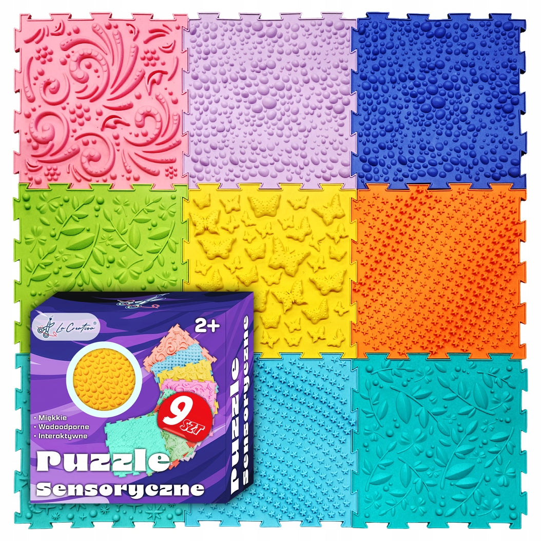 SENSORY ORTHOPEDIC MAT FOR CHILDREN ASPERGERA ADHD XXL 9puzzles 30x30