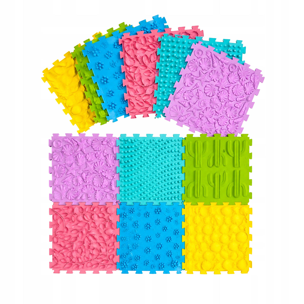 SENSORY ORTHOPEDIC PUZZLE PATH FOOT MASSAGE FOR CHILDREN 6 PCS