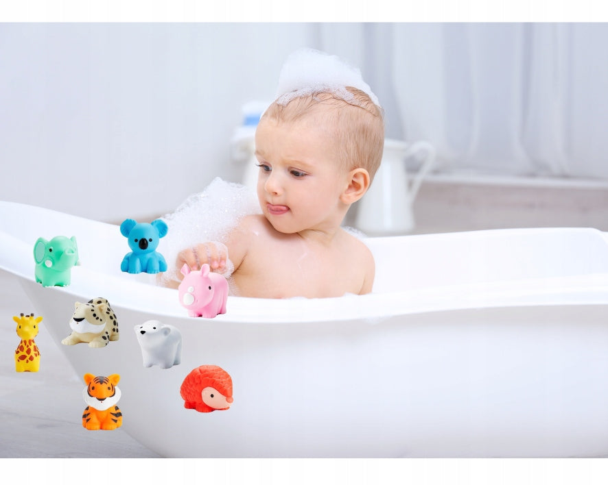 SENSORY SQUEAKERS ANIMALS FOR BATH WATER COLORFUL ZOO SAFARI Manufacturer code PI0874