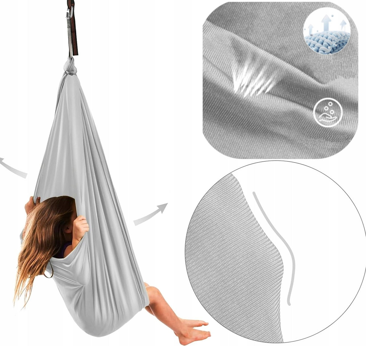 SENSORY SWING THERAPEUTIC ACROBATIC SCARF FOR CHILDREN HAMMOCK XXL Packaging status original