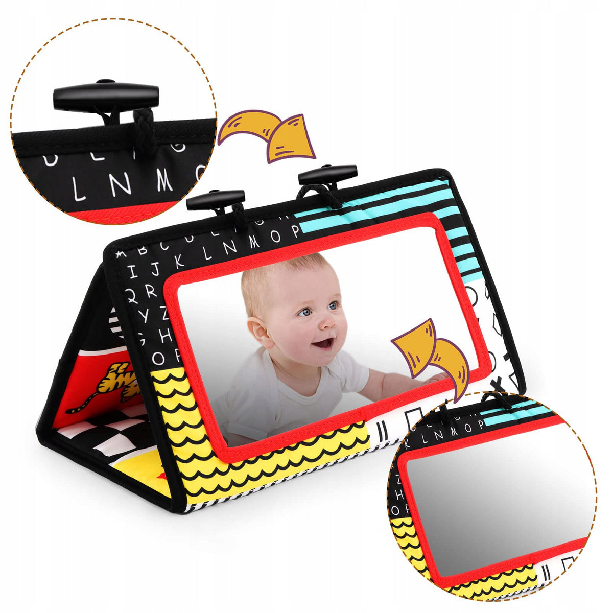 SENSORY TOY FOLDING WITH MIRROR FOR CHILDREN INFANTS EDUCATIONAL Brand no brand