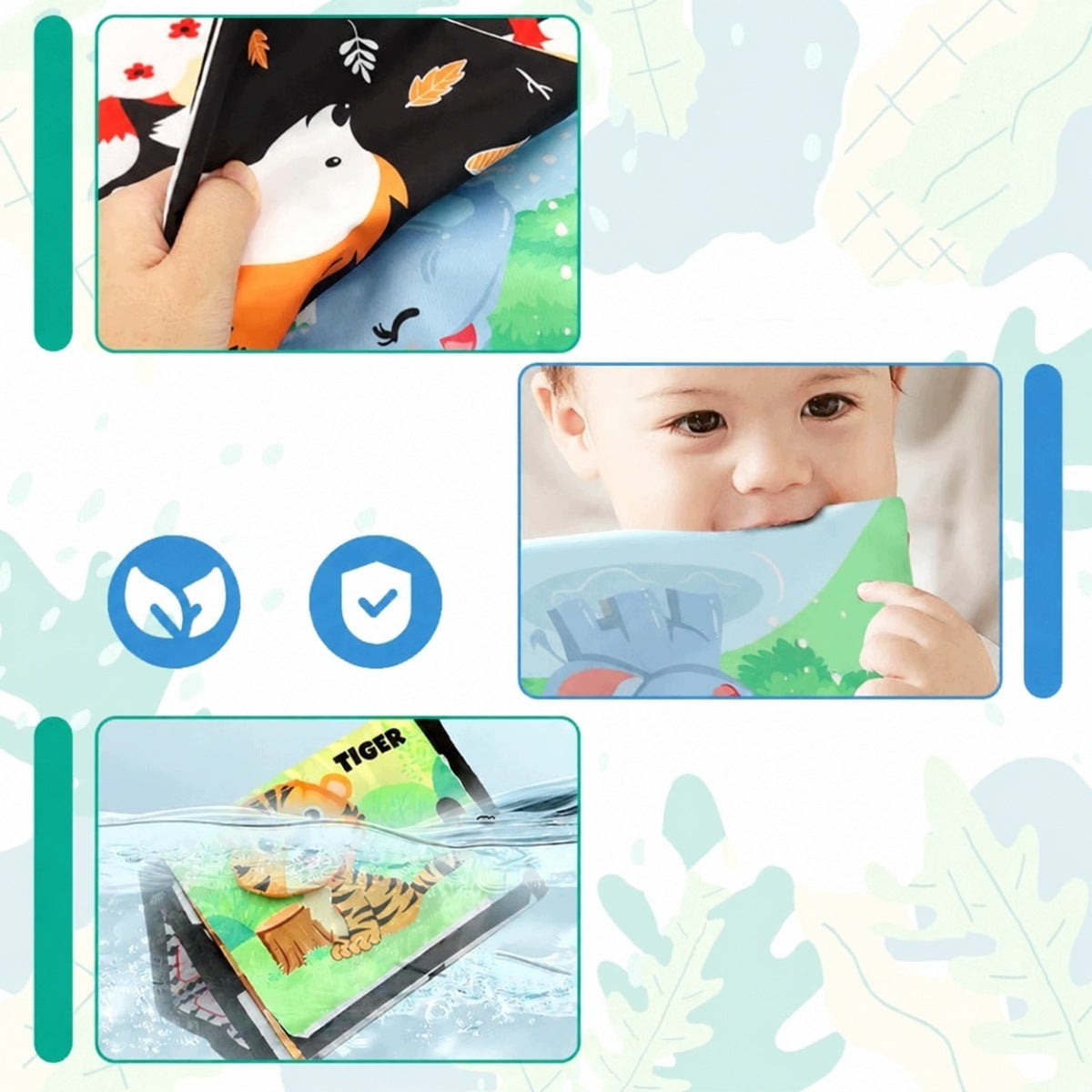 SENSORY TOY FOLDING WITH MIRROR FOR CHILDREN INFANTS EDUCATIONAL Kid's age 0+