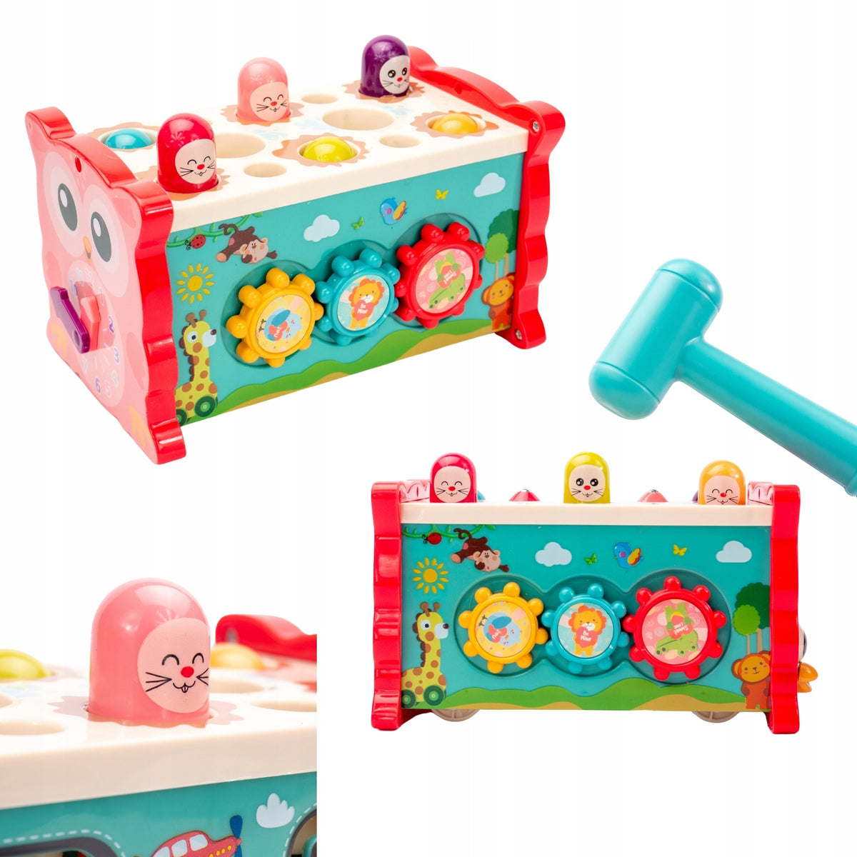 SENSORY TOY HAMMER FOR CHILDREN DEVELOPMENT OF REFLEXES Manufacturer code SENSORYCZNA ZABAWKA
