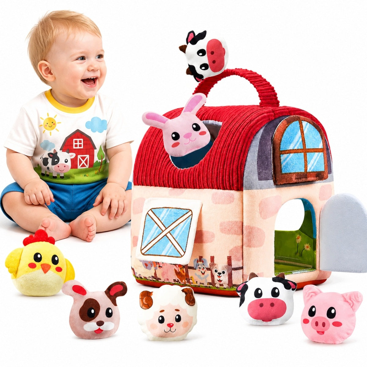 SENSORY TOY MONTESSORI FARM 6IN1 FOR TODDLERS GIFT