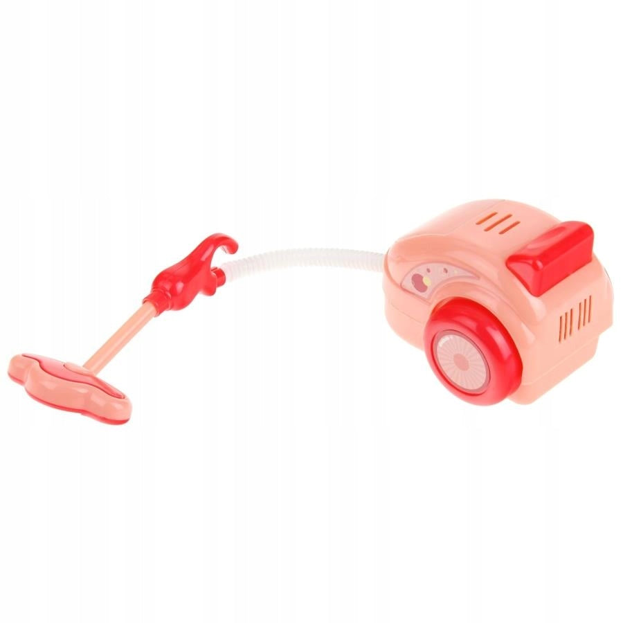 SET AGD EQUIPMENT FOR CHILDREN VACUUM CLEANER WASHING MACHINE IRON SEWING MACHINE Color red
