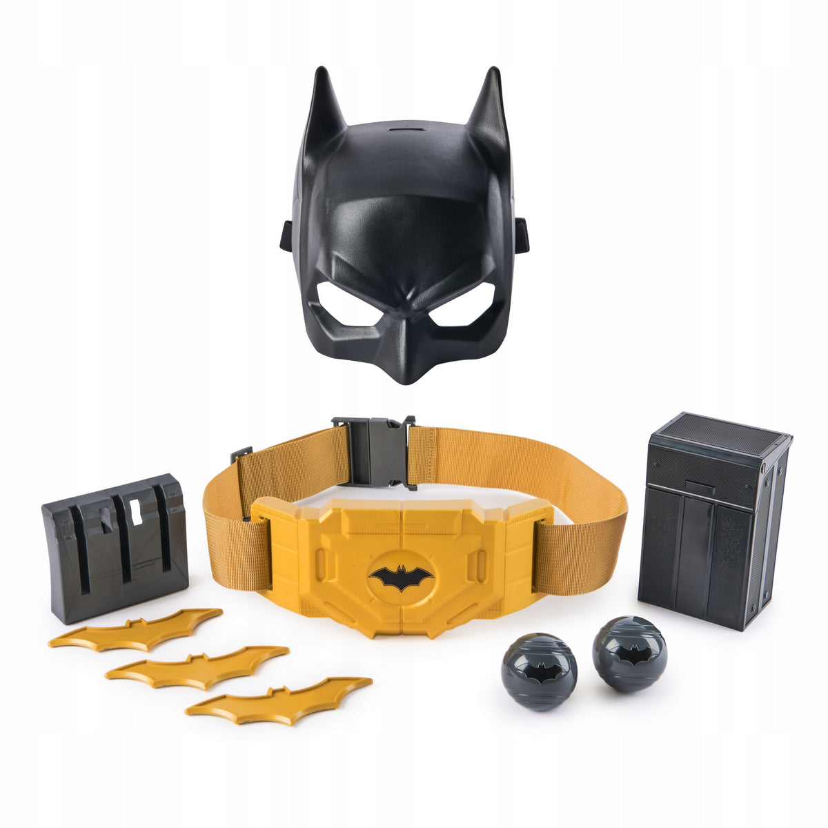 SET BATMAN MASK + BELT WITH ACCESSORIES DC COMICS UTILITY BELT EAN (GTIN) 0681147051553