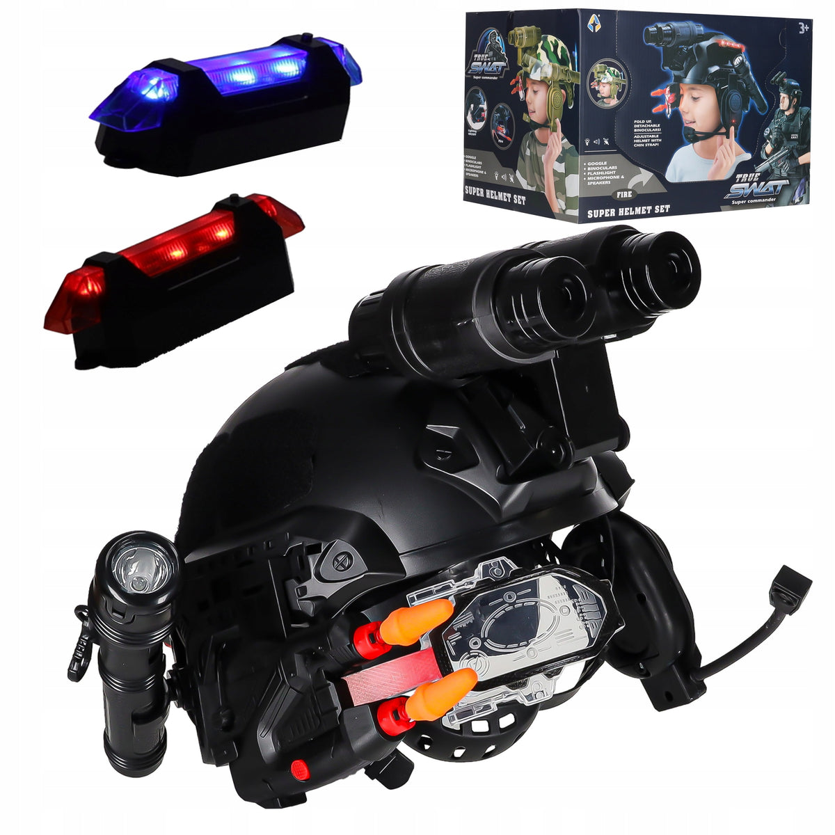 SET COMMANDO FOR CHILDREN HELMET TACTICAL FLASHLIGHT FOR PLAY ACCESSORIES Manufacturer code 5903039777347