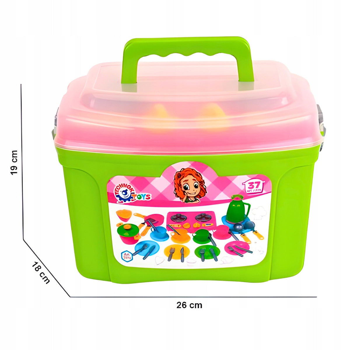 SET COOKER FOR CHILDREN 2IN1 SUITCASE POTS DISHES ACCESSORIES LARGE 3596 Brand Teddies