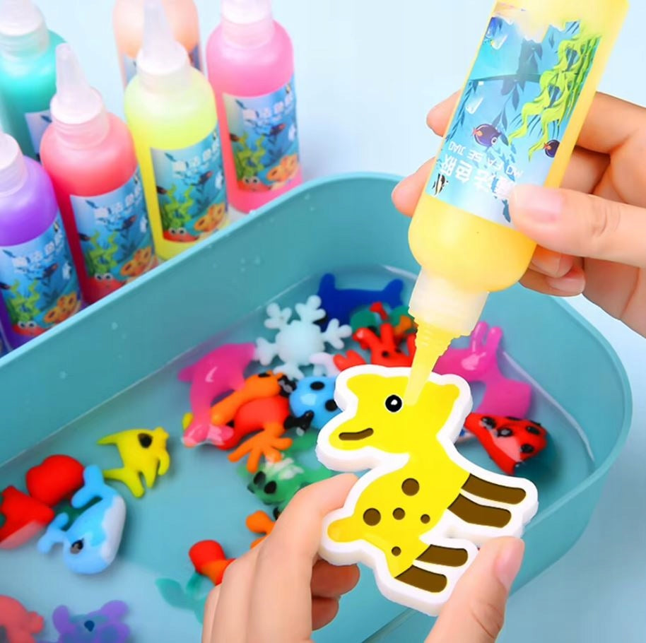SET CREATIVE CHILDREN EDUCATIONAL DIY GEL MAGIC WATER FIGURINES COLORS Manufacturer code Zestaw Do Robienia Figurek Żelowych Wodnych