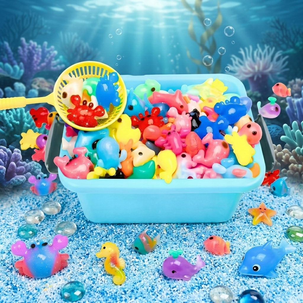 SET CREATIVE CHILDREN EDUCATIONAL DIY GEL MAGIC WATER FIGURINES COLORS Packaging status original