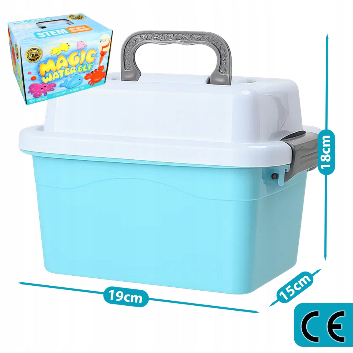 SET CREATIVE MAGIC JELLY 12 COLORS GEL ANIMAL WATER ELF GLUES DIY Packaging status original