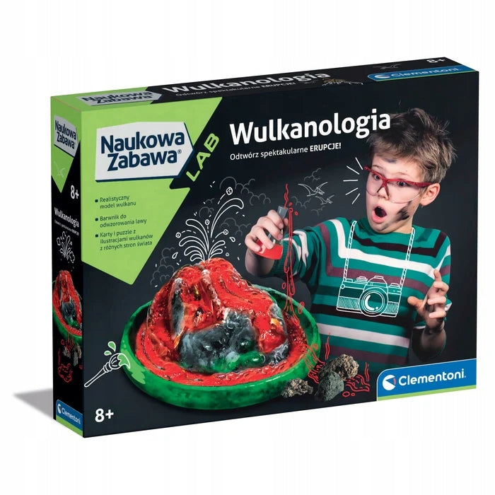 SET CREATIVE VOLCANOLOGY LABORATORY LEARNING FUN CHILDREN CLEMENTONI Brand Clementoni