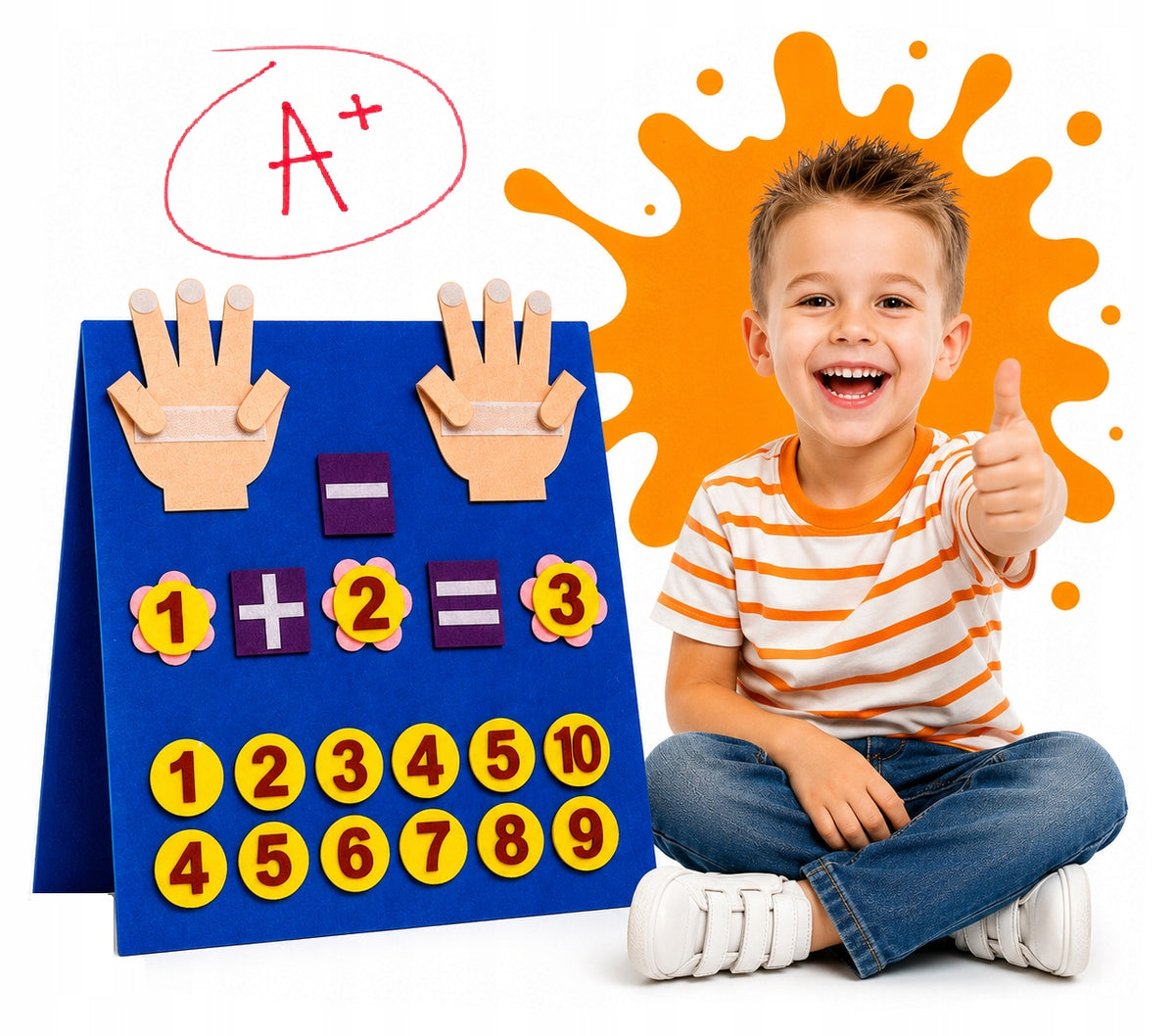 SET EDUCATIONAL ABACUS FINGERS FOR COUNTING STICKS SORTER FOR DZEICKA