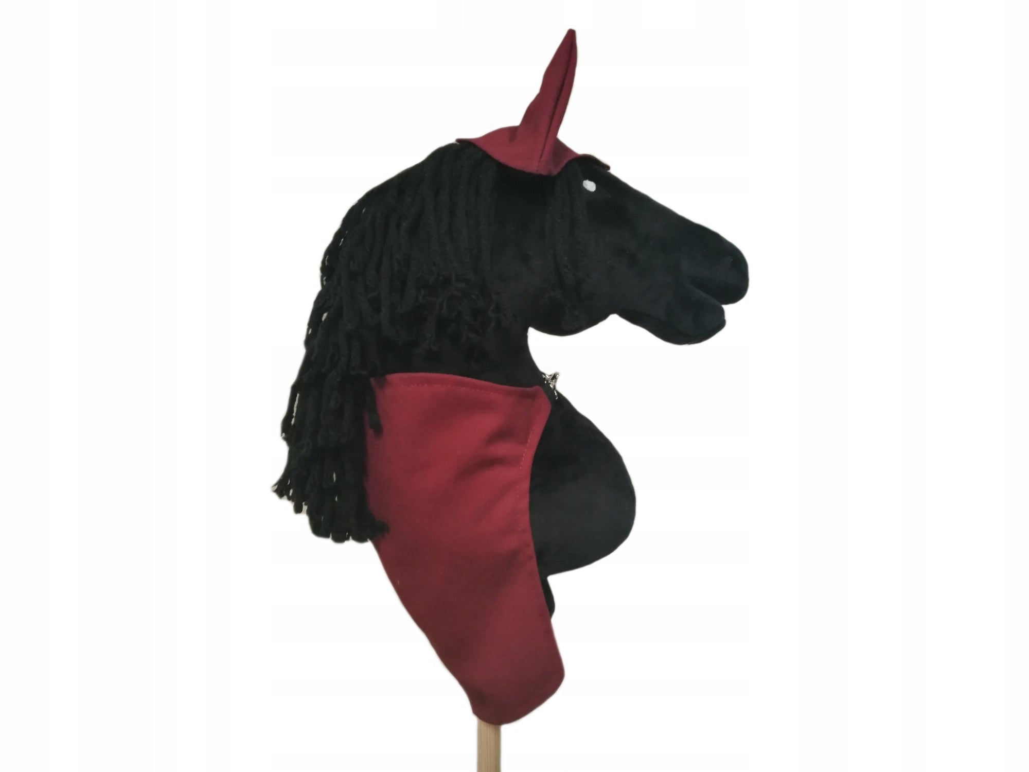 SET FOR HOBBY HORSE A4: BLANKET AND EAR CUPS - BURGUNDY, SMOOTH Brand no brand