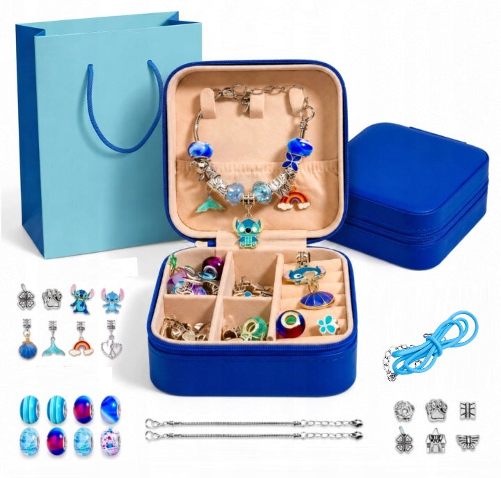 SET FOR MAKING BRACELETS Jewelry Charms beads pendants +freebies Packaging status original