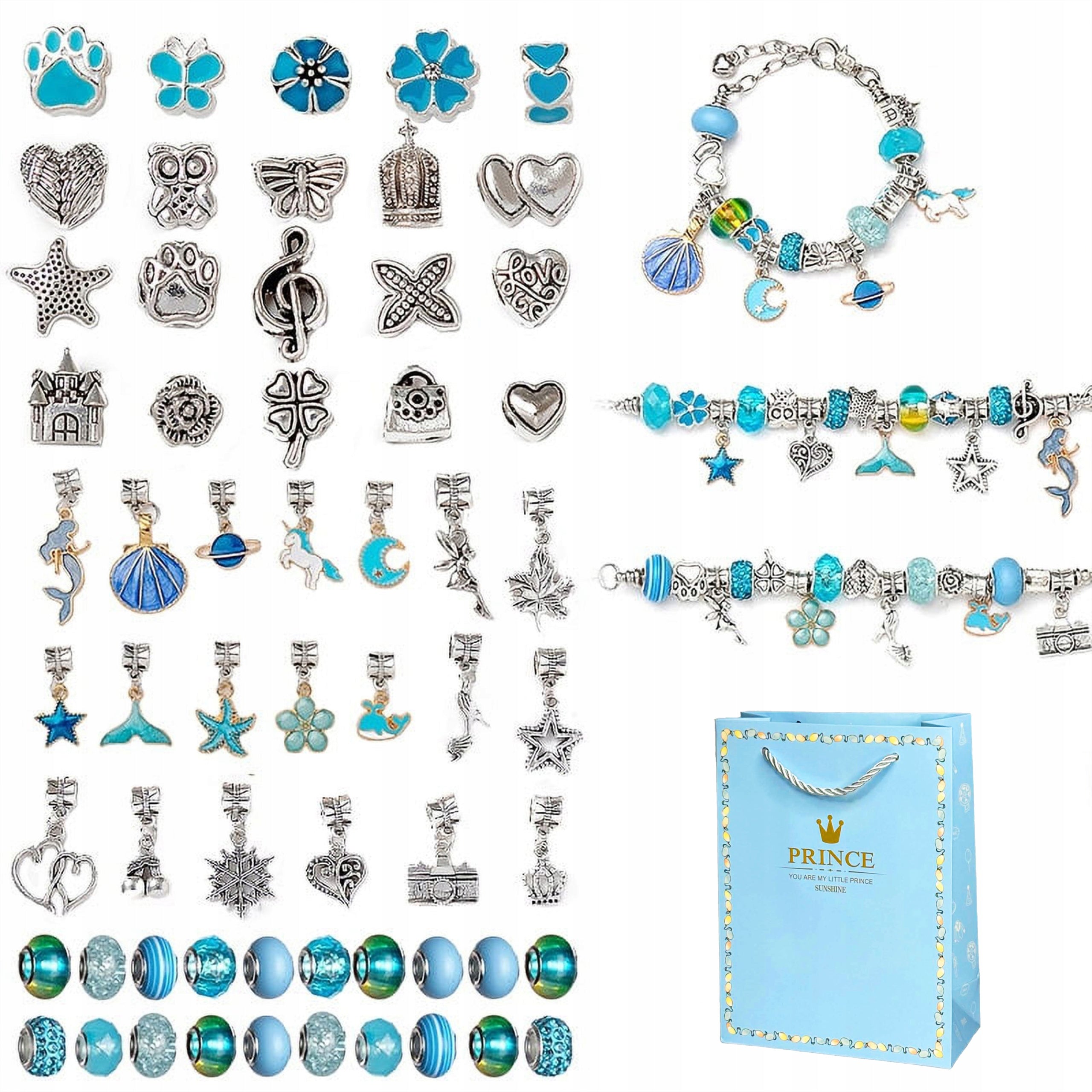 SET FOR MAKING JEWELRY BRACELETS NECKLACES PENDANTS FOR CHILDREN Packaging status original