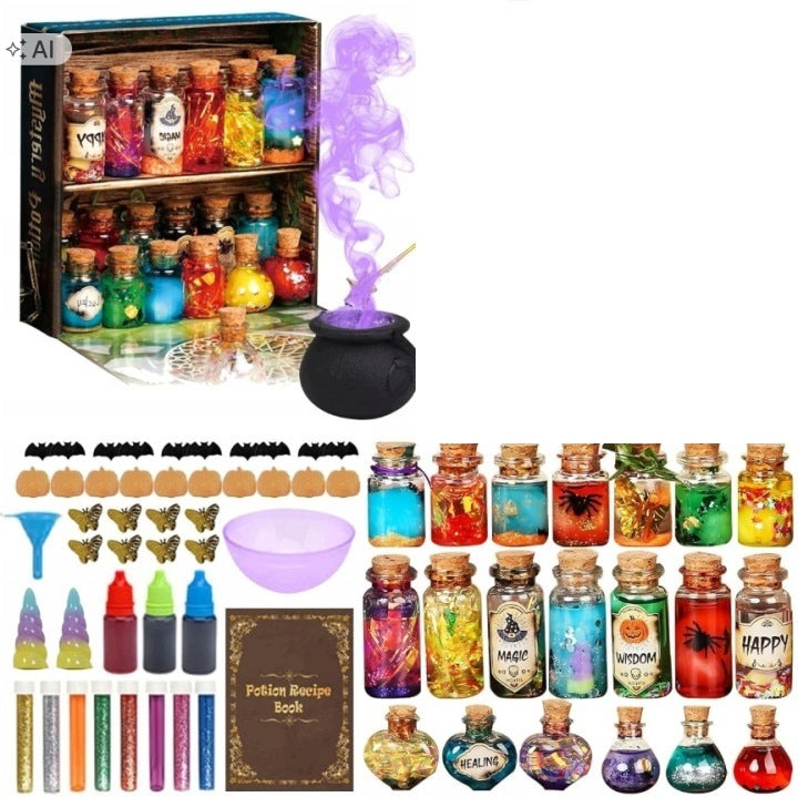 SET FOR MAKING MAGIC POTIONS WIZARD CREATIVE GIFT Polish Manufacturer code Zestaw do robienia magicznych mikstur polski