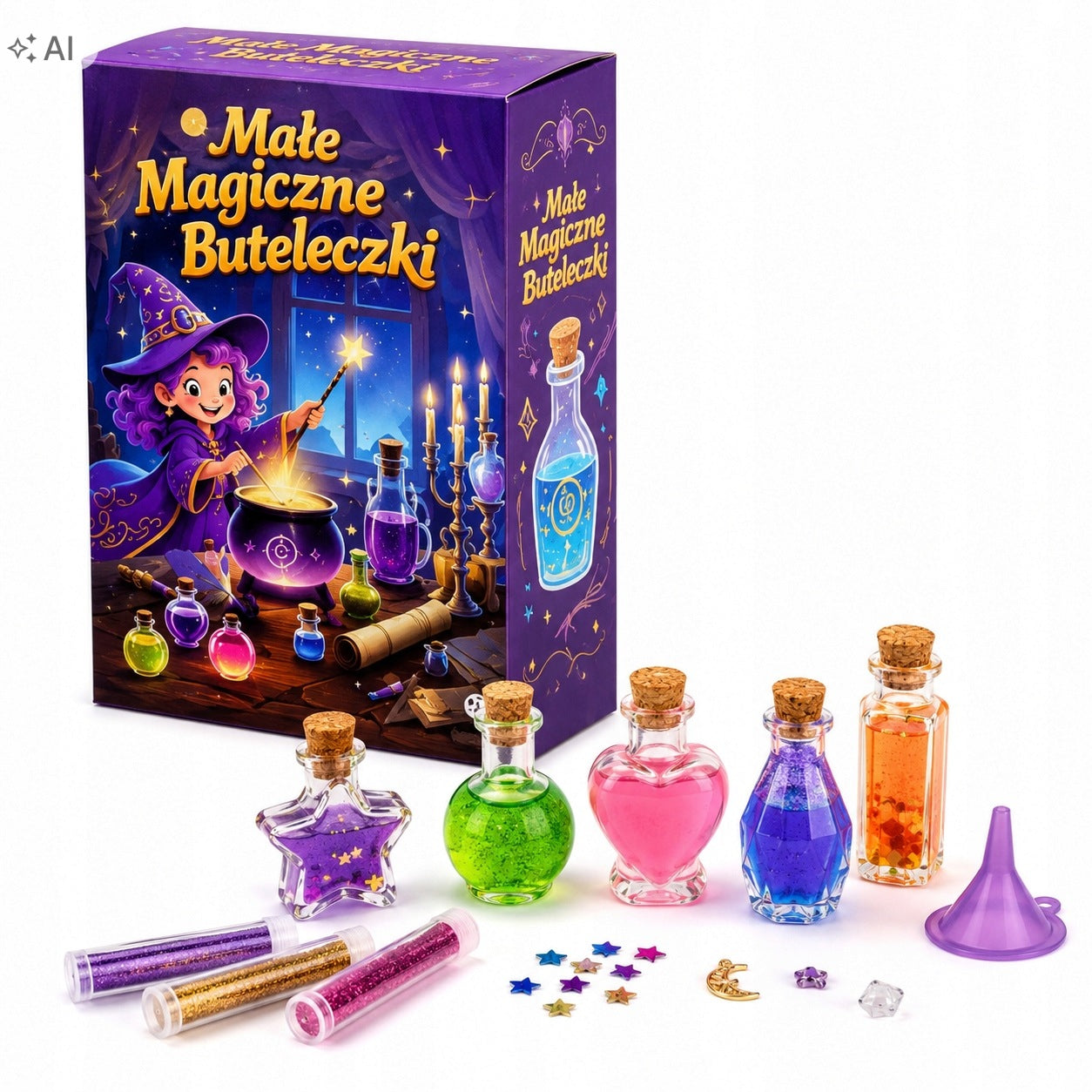 SET FOR MAKING MAGIC POTIONS WIZARD CREATIVE GIFT Polish Packaging status original