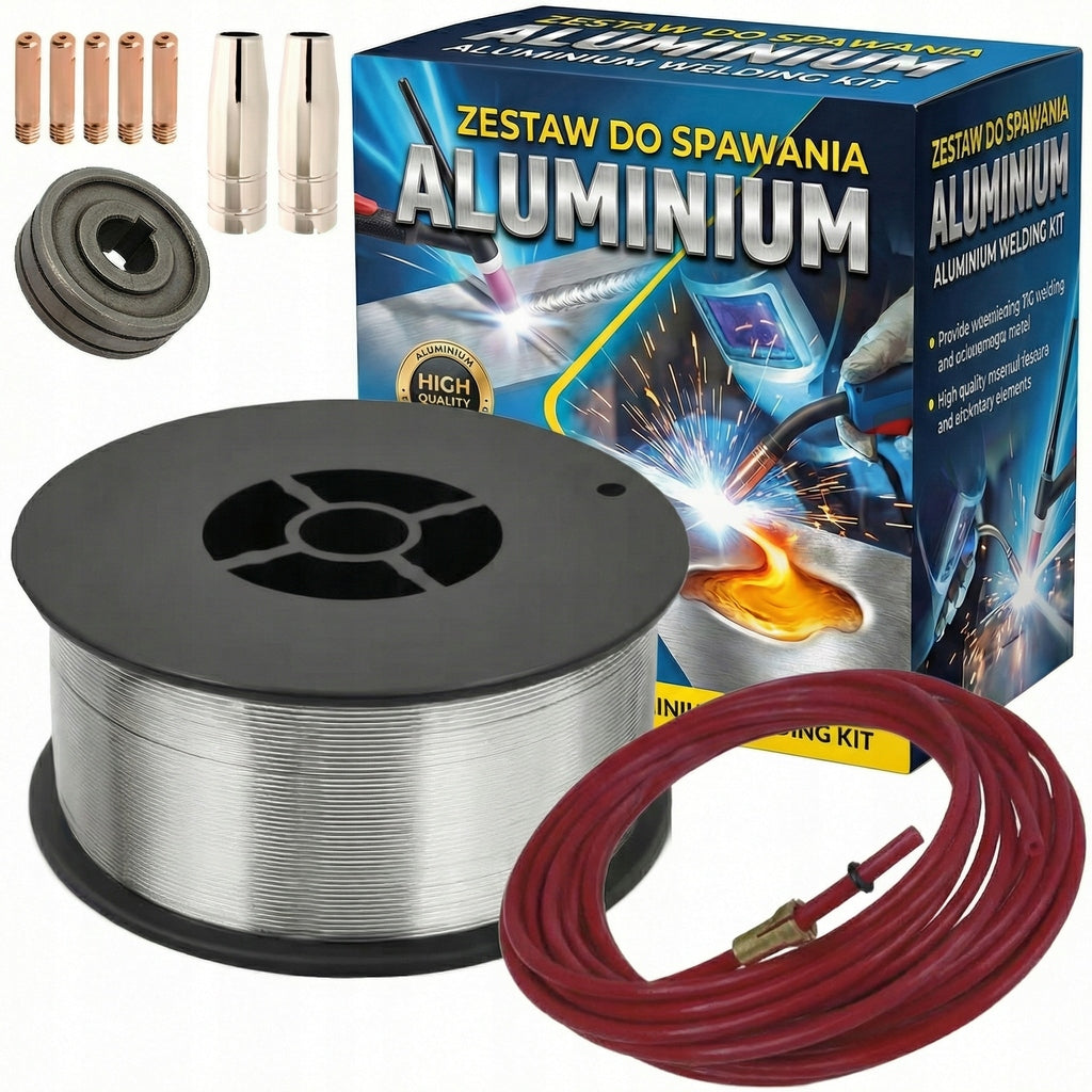 SET FOR WELDING ALUMINUM WIRE ROLLER GUIDE 1.0 TEFLON TIP ALU