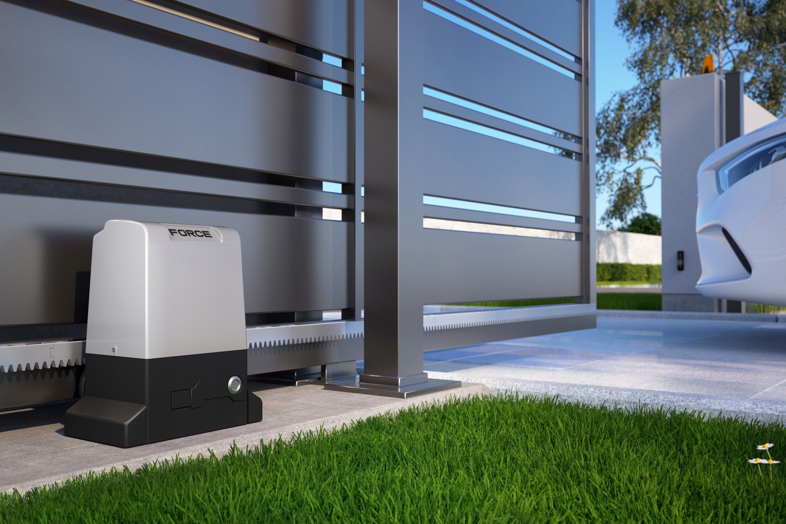 SET FORCE 800 4xPILOT WiFi 5xLEAVES PHOTO DRIVE FOR SLIDING GATE 800KG Brand Force