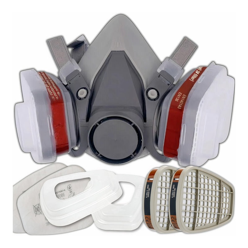 SET HALF MASK PAINT MASK 6200 COMPLETE DUST + FILTERS Medical device no