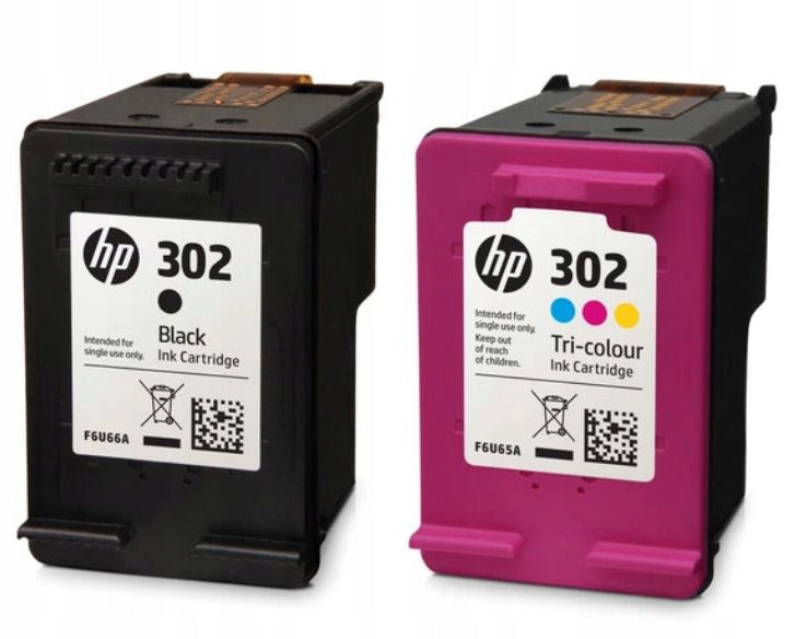 SET HP 302 BLACK F6U66AE + COLOUR F6U65AE