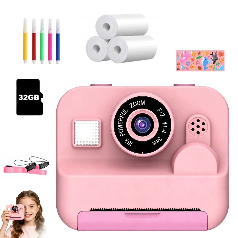 SET INSTANT DIGITAL CAMERA WITH THERMAL PRINTER FOR CHILDREN ROLLER