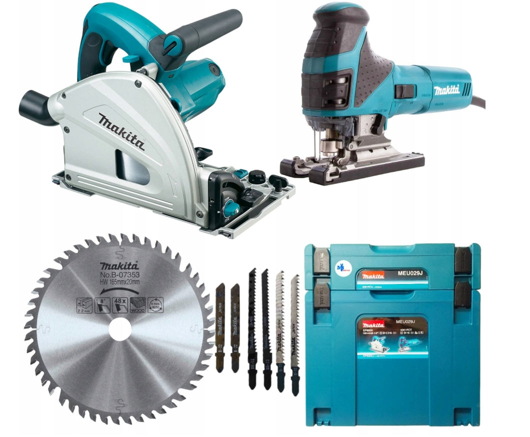 SET MAKITA RECESS SP6000J + JIGSAW 4351FCTJ + MAKPACx2 + DISC