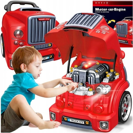 SET MECHANIC FOR CHILDREN ENGINE FOR UNSCREWING CAR AUTO WORKSHOP