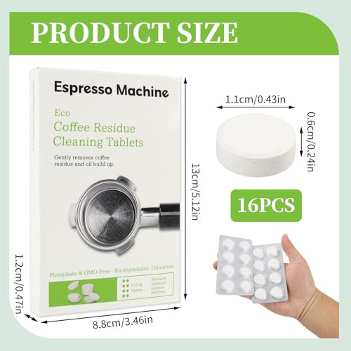 SET OF 16 CLEANING TABLETS FOR SAGE AND BREVILLE MACHINES FOR C ZAKU Manufacturer code BIS5908328274415