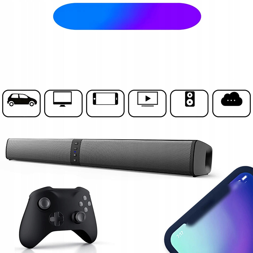 SET OF 2IN1 BLUETOOTH SOUNDBAR REMOVABLE RGB SPEAKER USB HDMI TV Brand no brand
