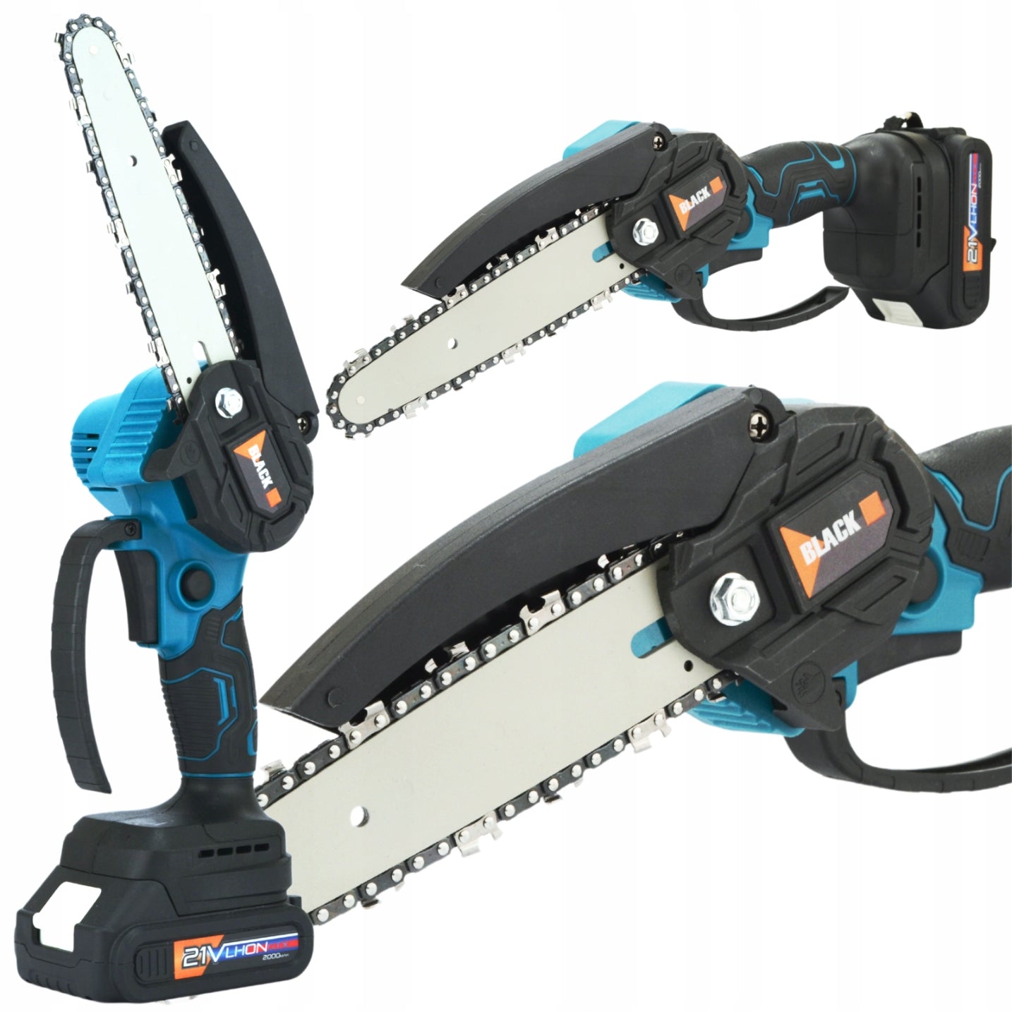 SET OF 2IN1 BRUSHLESS SAW AND PRUNING SHEAR + BOOM 2M 21V AKU 2PCS BLACK Packaging status original