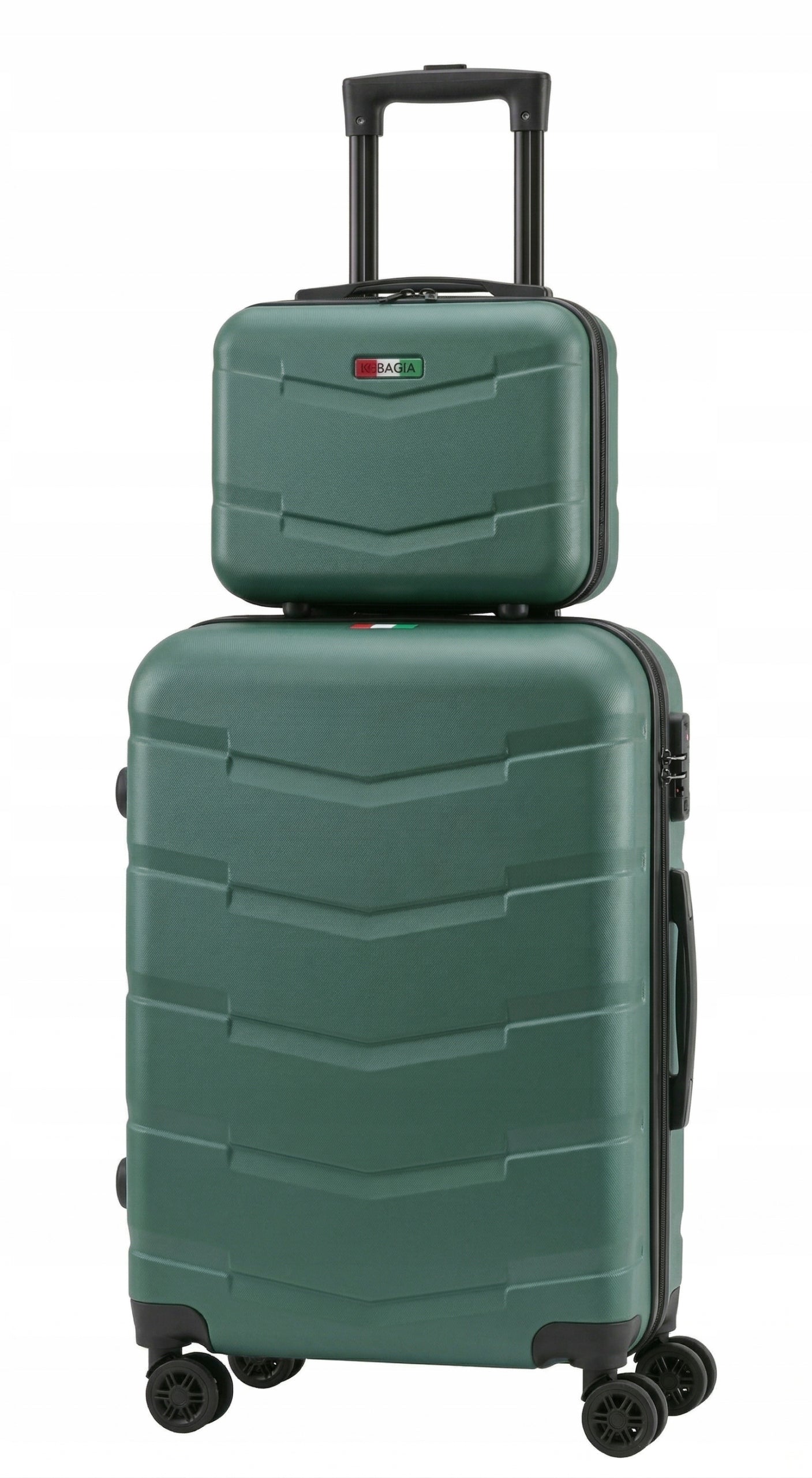 SET OF 2in1 CABIN CASE + CASE BAGIA ABS Turquoise Brand Bagia