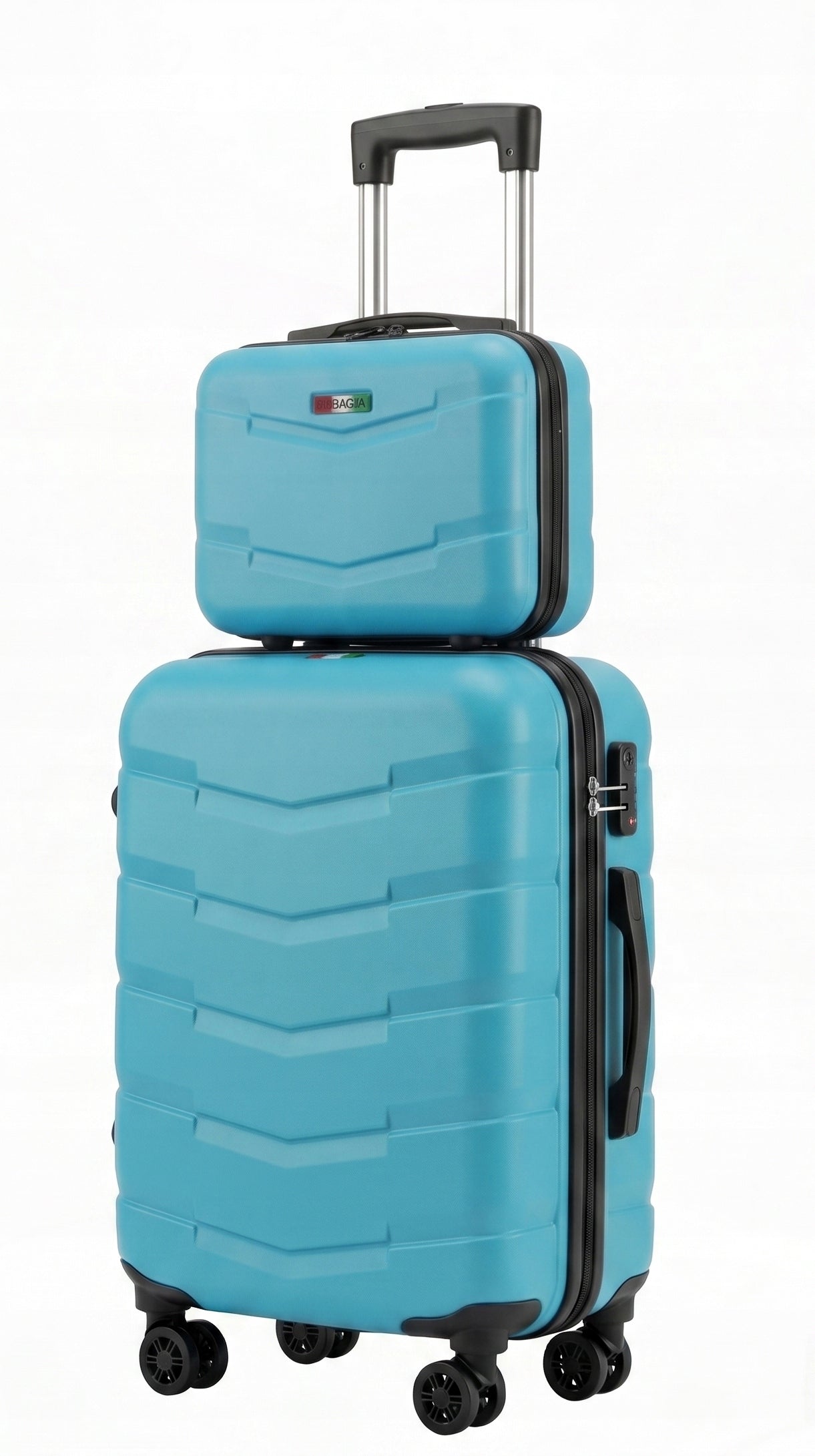 SET OF 2in1 CABIN CASE + CASE BAGIA ABS Turquoise