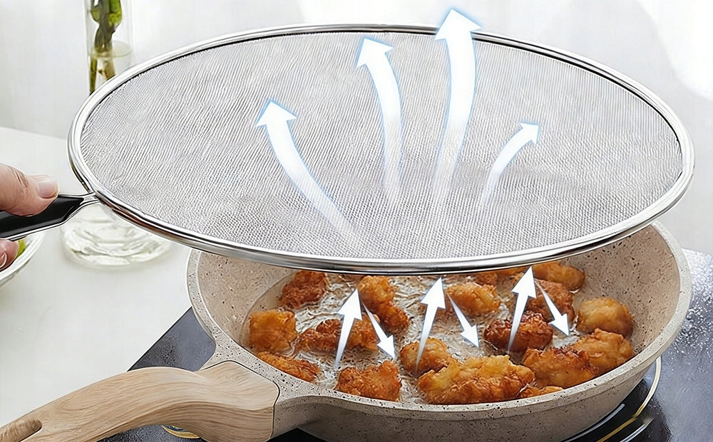 SET OF 3 SPLASH LIDS FOR PAN STAINLESS STEEL 19 25 29 CM Brand no brand