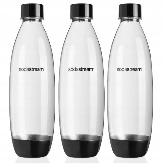 SET OF 3x BOTTLES 3x 1L WATER BOTTLE SodaStream Fuse | FOR DISHWASHER Packaging status original