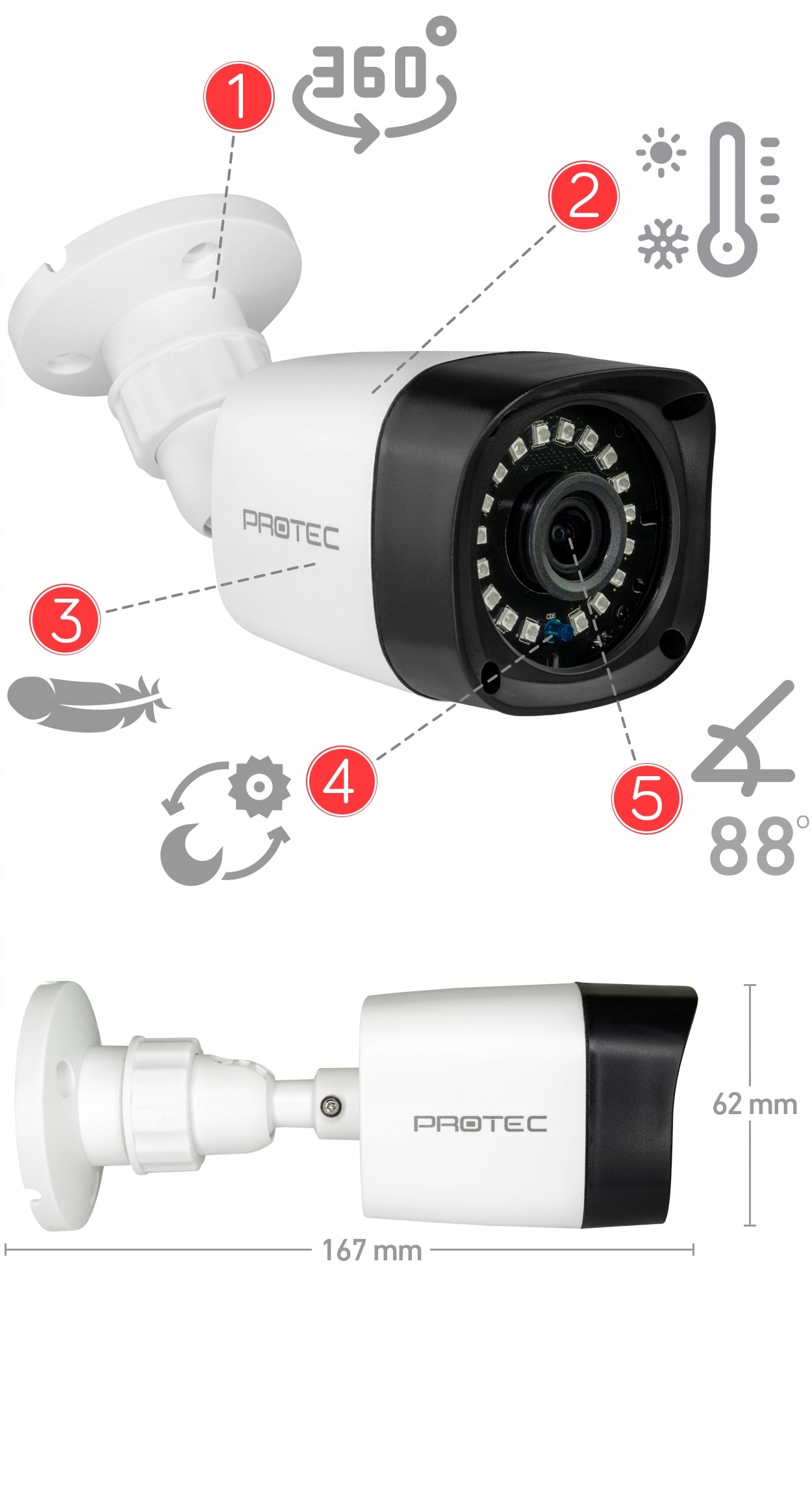 SET OF 4 CAMERAS 8MPX HIGH QUALITY 4K Without HDD preview on online application Manufacturer code PRXVR04T8PHBD