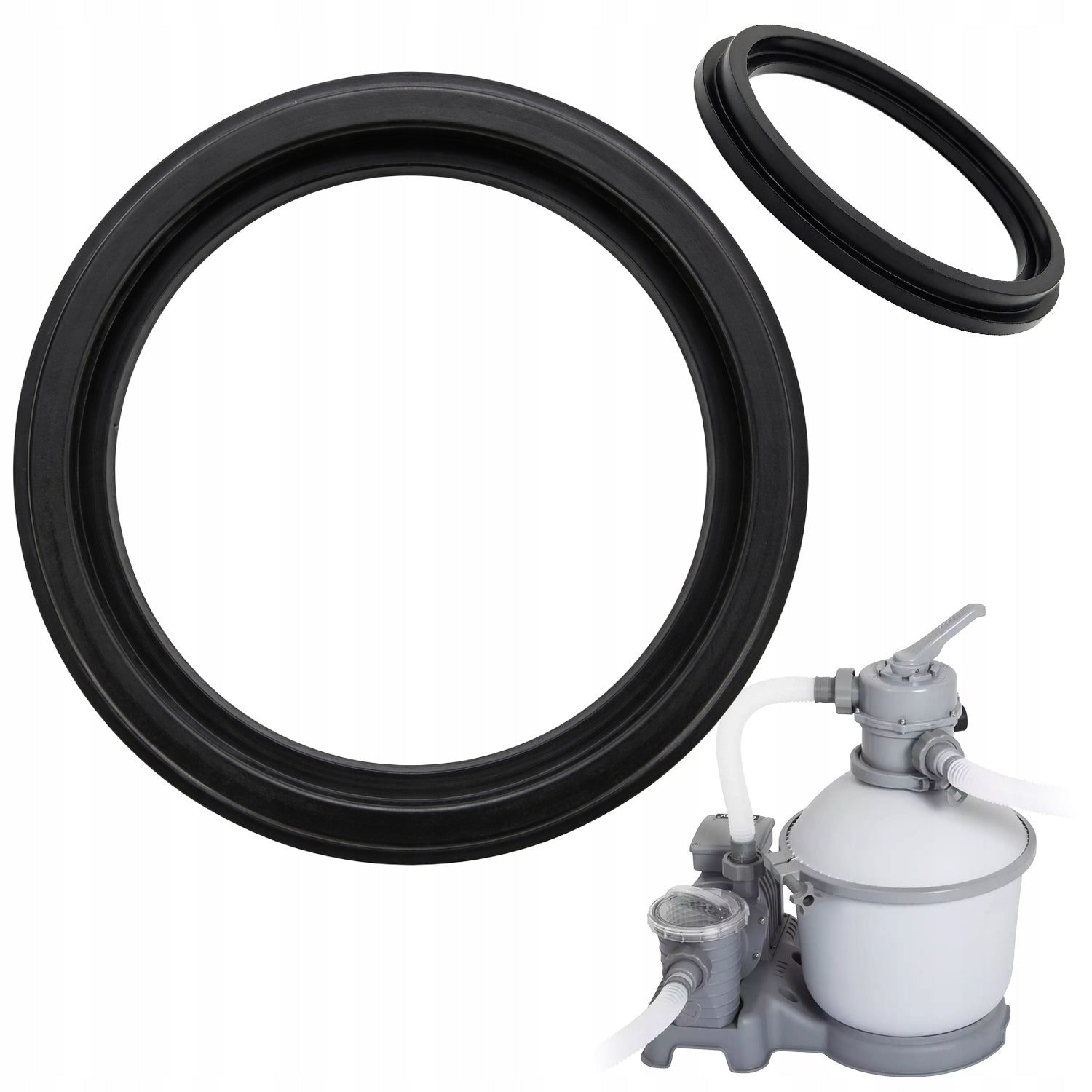 SET OF 4 GASKETS for Bestway 58400 Flowclear filter pump pipe