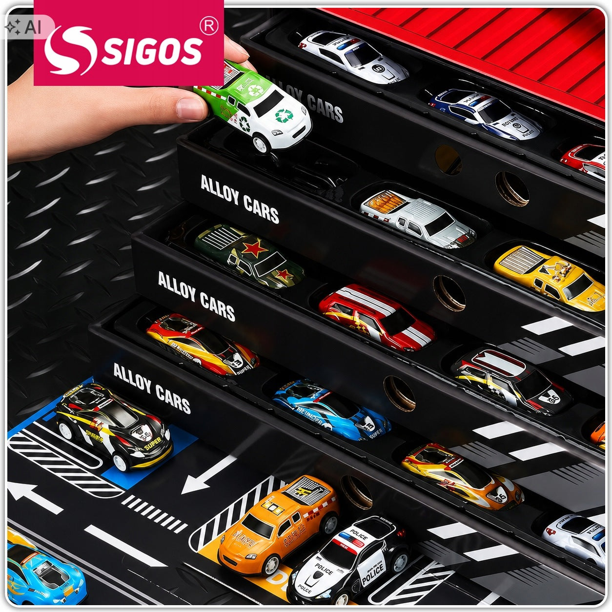 SET OF 48 ALUMINUM CAR SPRINGS CARS SUITCASE WITH DRIVE Packaging status original