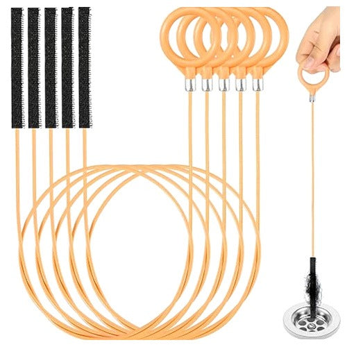 SET OF 5 SPIRALS FOR CLEARING SIPHON PIPE CLEANING DRAINS Manufacturer code czyścik