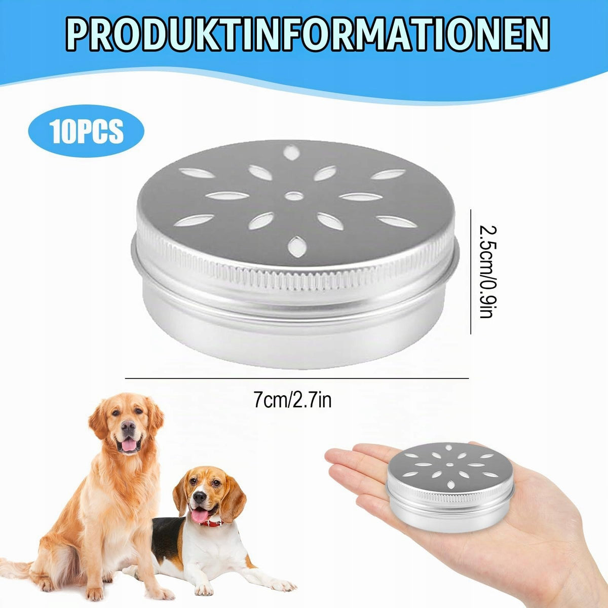 SET OF 50ML SCENTED CANS FOR DOG TRAINING NOSEWORK OLFACTORY ACCESSORIES Packaging status original