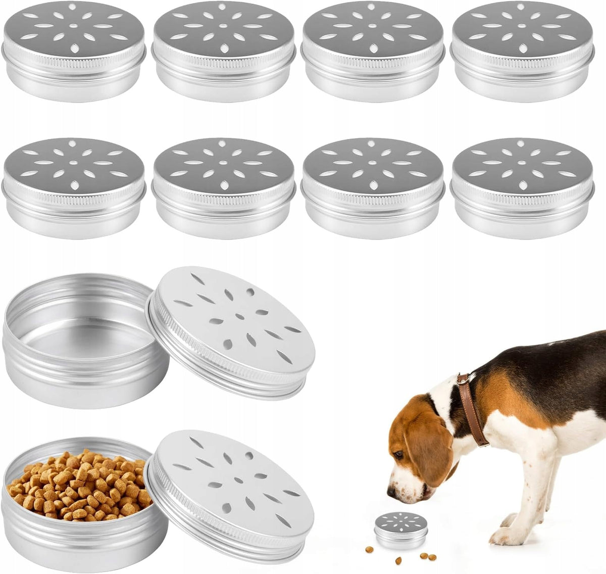SET OF 50ML SCENTED CANS FOR DOG TRAINING NOSEWORK OLFACTORY ACCESSORIES